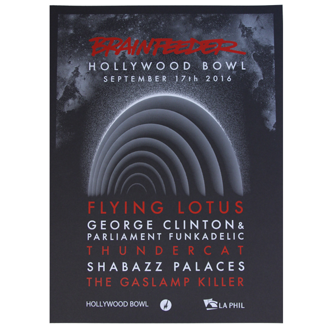 Brainfeeder Hollywood Bowl 2016 Poster (24